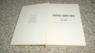 George Orwell Nineteen Eighty - Four 1st Edition 1949 Hardcover Book 3