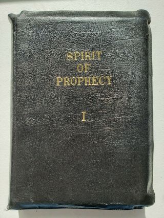 The Spirit Of Prophecy Vol.  1 Ellen G White Leatherbound Full Zip Cover
