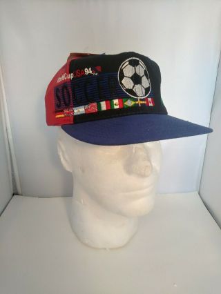 Fifa 1994 World Cup Usa Soccer 94 Vintage Flag Hat Snapback Fitted Cap Hat