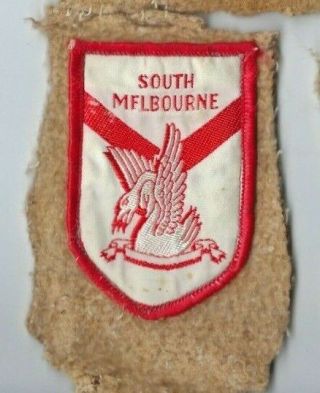South Melbourne Football Club Vintage Patch Vfl Australian Rules Football Swans