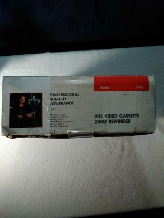 Solidex 7000XT VHS Video Tape 2 way Rewinder NIB 3