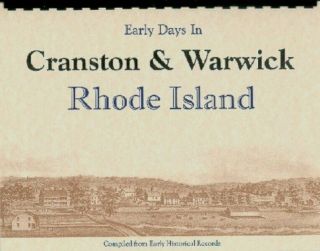 Ri Cranston Warwick Reprint 1878 " History Of The State Of Rhode Island ",  Wp8
