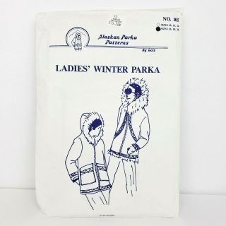 Alaskan Parka Patters Vintage 1993 No 105 Ladies Womens Winter Parka Sew Pattern