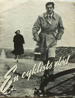 Death Of A Cyclist Lucia Bosé Alberto Closas 1955 Vtg Old Danish Movie Program