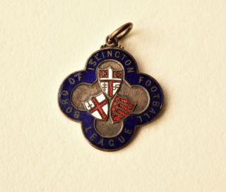 Vintage Boro Of Islington Football League Medal Badge 1950 - 51 For Arsenal Fan