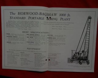 Vintage Horwood Bagshaw Water Boring Plant Sales Brochure Farm Sheep Station
