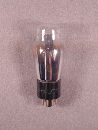 1 6j5g Philco Black Plate Engraved Base Hifi Radio Amp Vacuum Tube Code 0 7