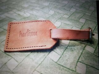 Vintage Hartmann Leather & Brass Luggage Tag