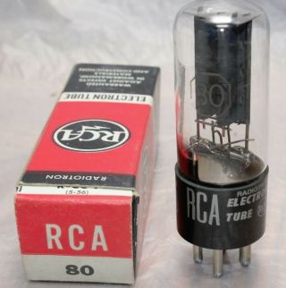 RCA type 80 vacuum tube NOS MIB - NOS 2