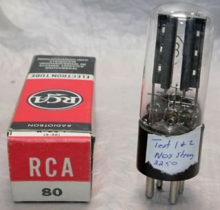 RCA type 80 vacuum tube NOS MIB - NOS 3