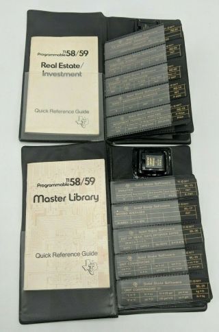 Ti - 58 Ti - 59 Texas Instruments Master Library 1,  Real Estate Investments Module