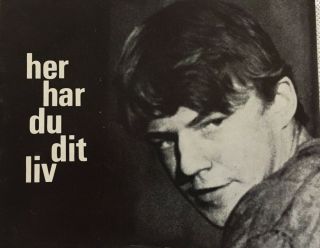 Here Is Your Life Eddie Axberg Gudrun Brost Vtg 1966 Danish Movie Program