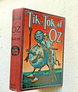 Tik - Tok Of Oz - By L Frank Baum © 1914 - Later Undated Printing 1939 - 1950s Vg
