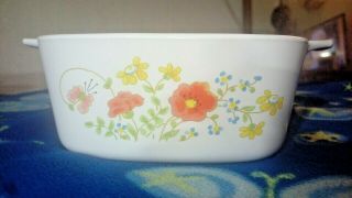 Vintage Corning Ware Wildflower Casserole 1.  5 Qt A - 1 1/2 - B Made In Usa