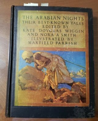 9 Maxfield Parrish Colored Lithograph Prints The Arabian Nights 1939 Book