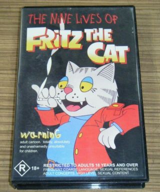 Vintage Pre - Owned Vhs Movie - The Nine Lives Of Fritz The Cat [v2]