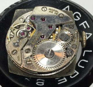 Vintage Benrus Ar - 15 17 Jewel Watch Movement - Good Balance [me14]