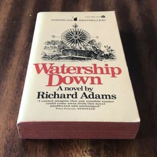 Watership Down by Richard Adams (1975,  Paperback) 1st Avon Printing 4