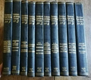1929 Hawkins Electrical Guides Set Volumes 1 - 10.