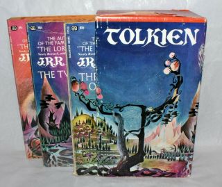 J.  R.  R.  Tolkien Vintage 1971 Lord Of The Rings Trilogy Box Set Pb Books Remington