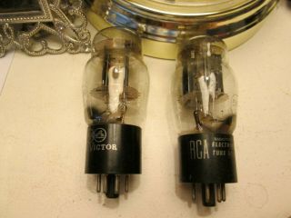 Nos Testing Matched Pair Rca 5v4g Vacuum Tubes Plug In Sub For 5ar4