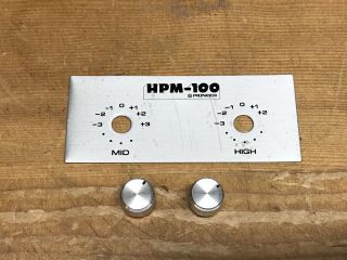 Pioneer Hpm - 100 Speaker Mid High Potentiometer Knobs And Plate