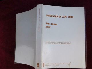 Languages Of Cape York By Peter Sutton/australia Aborigines/linguistics/1976 1st