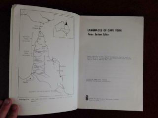 LANGUAGES of CAPE YORK by PETER SUTTON/AUSTRALIA ABORIGINES/LINGUISTICS/1976 1ST 2