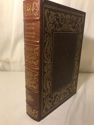 Charles Darwin The Origin Of Species Franklin Library 100 Greatest All Time Gold