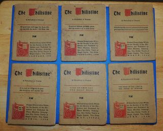 The Philistine 1908 Complete Set 12 Issues Elbert Hubbard Roycroft