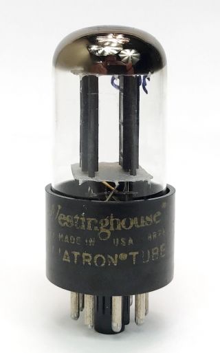Westinghouse 6sn7gt / Vt - 231 Black Plate D Getter Balanced Vacuum Tube