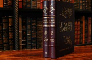 Easton Press Le Morte D’arthur By Sir Thomas Malory 2 Vol Set