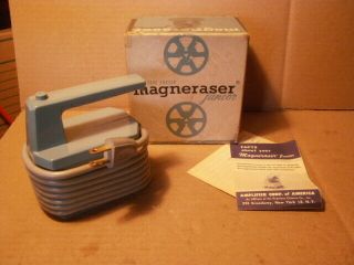 Magneraser Jr,  Bulk Tape Eraser,  Box And Instructions