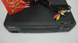 Symphonic VHS Player VR - 701 4 Head Hi - Fi VCR Video Cassette VHS 2