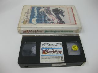 Vintage 1988 Walt Disney Home Video Herbie Goes Bananas Vhs Video Cassette