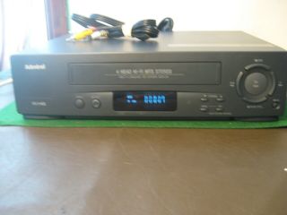Admiral 4 - Head Hi - Fi Mts Stereo Vcr W/cables Jsj 20445 Vhs Hq Av In/out