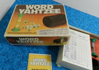 Vintage Word Yahtzee 1978 Family Game By Milton Bradley 100 Complete 2
