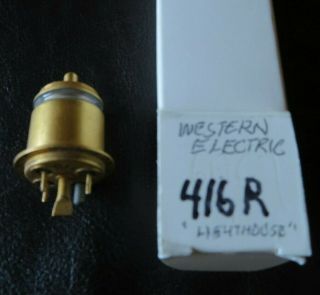 Gold Western Electric 416b Planar Triode Tube We416b