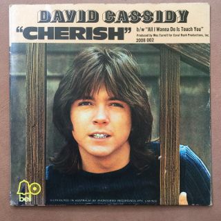 David Cassidy Cherish 7 " Vintage Vinyl 45 Rpm Single