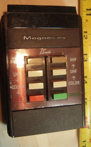 Vintage Television Remote Control Magnavox Eight Button