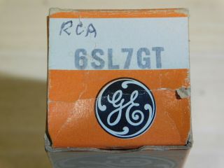Nos Ge Tung Sol 6sl7gt Black Plate Vacuum Tube With Good Balance
