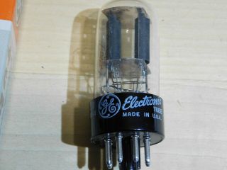 NOS GE Tung Sol 6SL7GT black plate vacuum tube with good balance 4