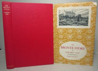 Bronte Story 1953 Hardback Lane Illus Hassall Reconsideration Of Gaskell Life Of