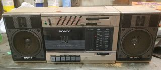 Vintage Sony CFS - 3300 Cassette - Corder Music Player AM/FM Recorder 2