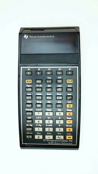 Texas Instruments Ti Programmable 59 Calculator Not No Cable