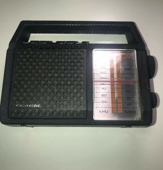 Radio Shack Realistic Radio Model 12 - 711 Portable Radio Battery And Power Cord