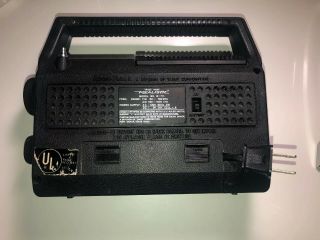 Radio Shack Realistic Radio Model 12 - 711 Portable Radio Battery And Power Cord 4