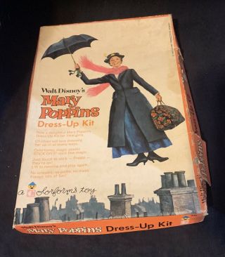Mary Poppins Colorforms Disney Movie Dress Up “paper” Doll Kit Vintage 1964 Toy