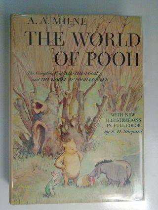 The World Of Pooh,  A A Milne,  E H Shepard,  Dj,  E P Dutton Publisher,  1957