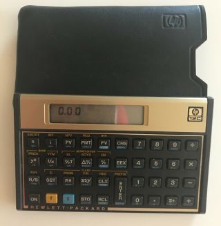 Hp - Hewlett - Packard - 12c Financial Calculator With Case